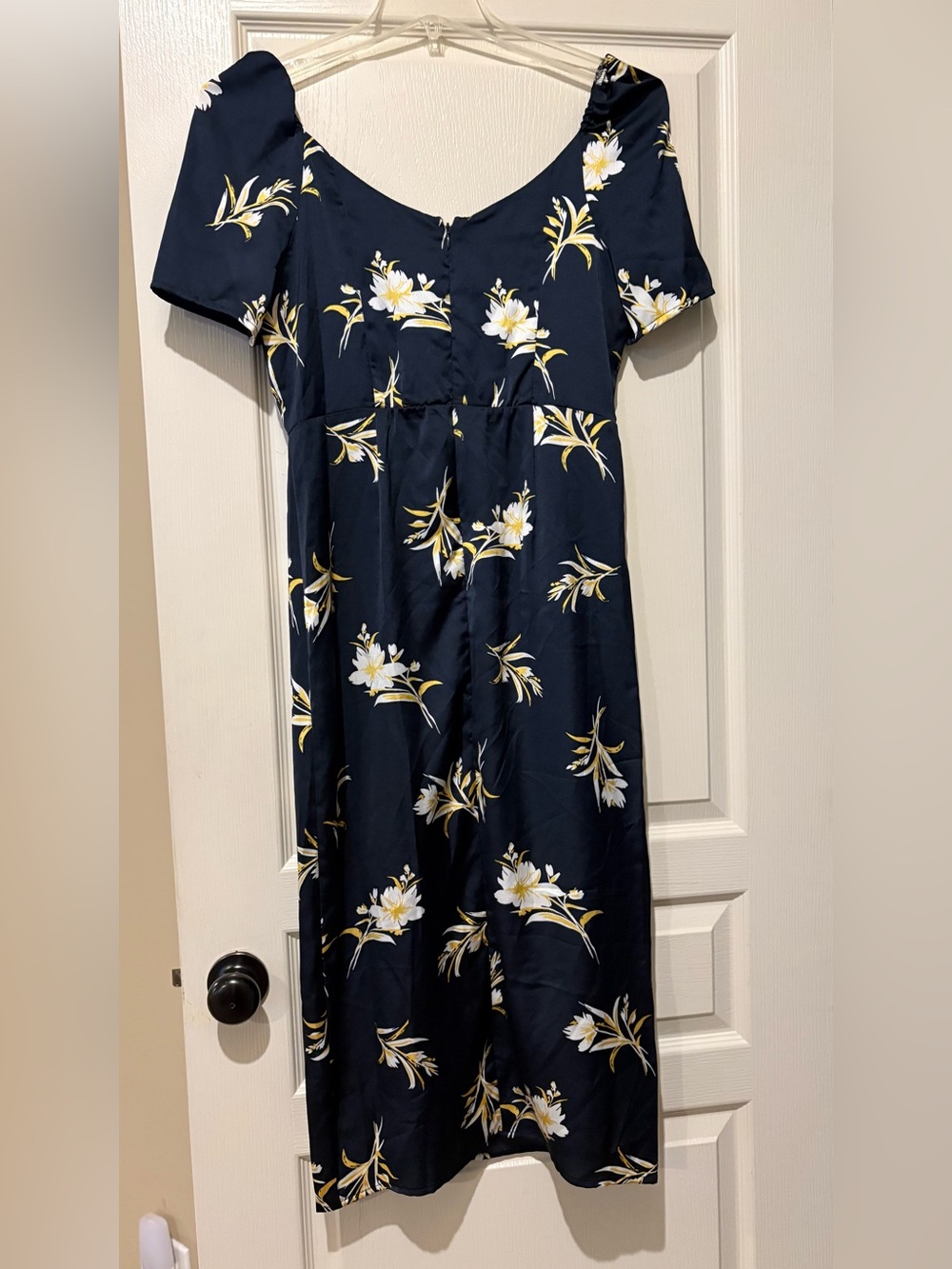 Sam Edelman Navy Dress with White & Yellow Floral Print - Picture 2 of 7